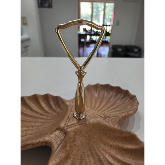 Vtg Royal Haeger 3 Section Serving Dish tidbit candy dish - Picture 4 of 8